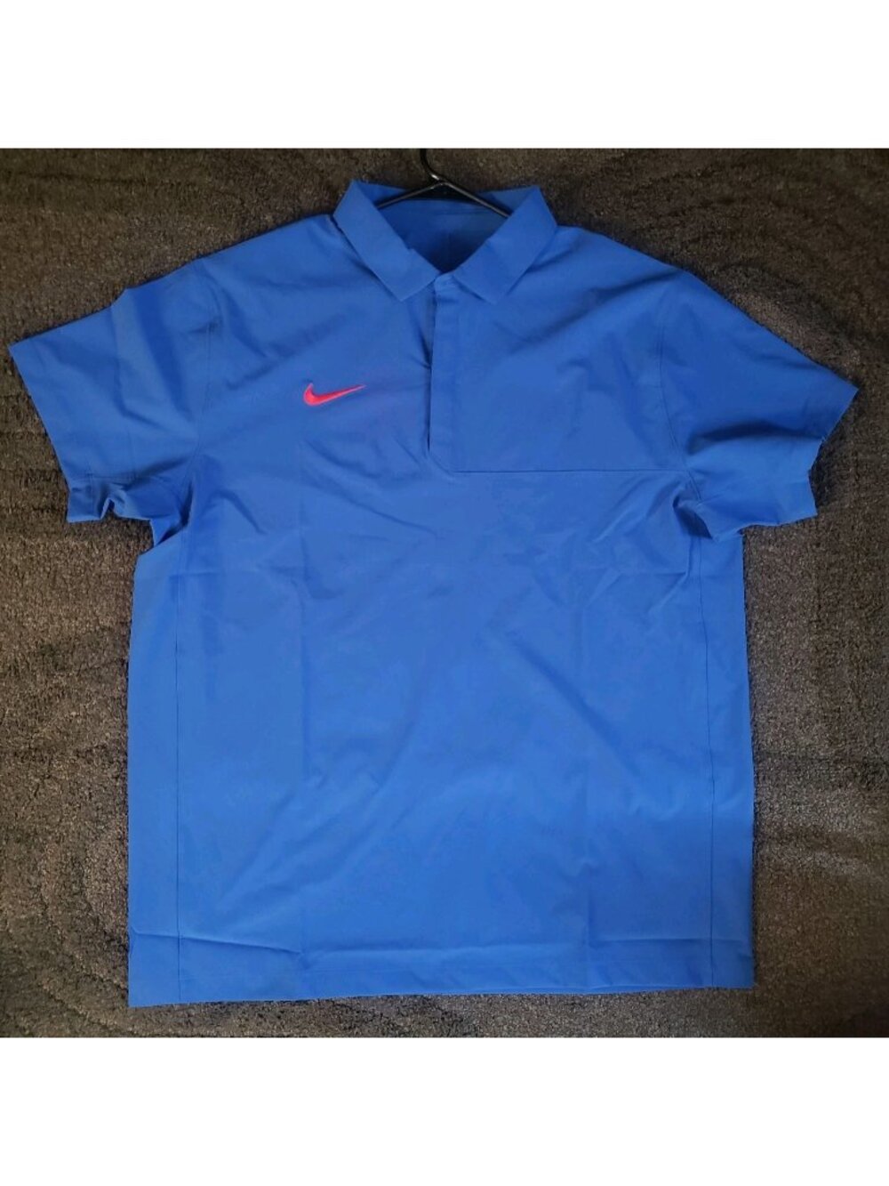 NWT Nike Dri-Fit Woven Polo Size XL  HF7061-496 Game Royal/University Red